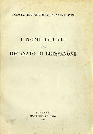 Nomi locali del decanato di - i,