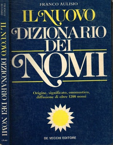 Nuovo dizionario dei nomi - dizionario,