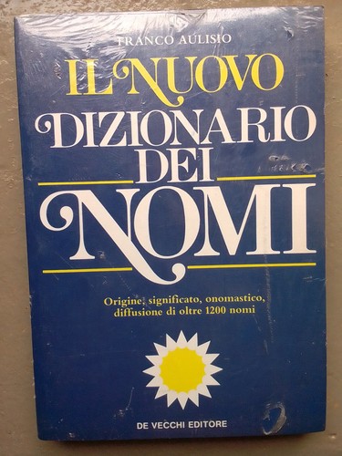 Nuovo dizionario dei nomi - dizionario,