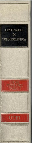 Dizionario toponomastica i - dizionario, di