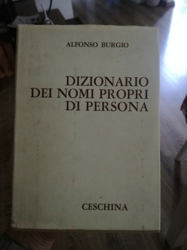 Dizionario dei nomi - dizionario,