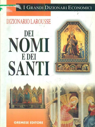 Dizionario larousse dei - dei, nomi