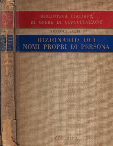 Dizionario dei nomi propri - , di