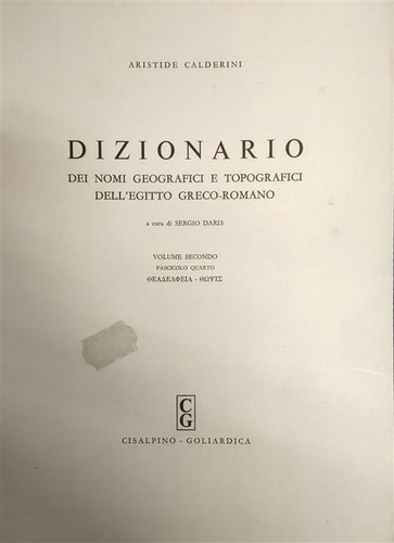 Dizionario dei nomi - dei, geografici