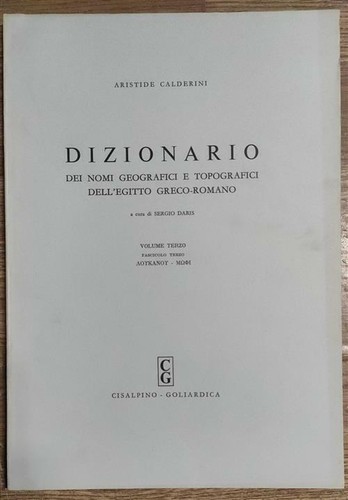 Dizionario dei nomi - dei, geografici
