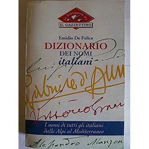 Libro dizionario dei nomi - dizionario,