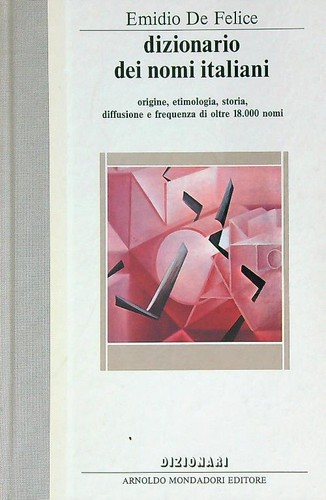 Dizionario dei nomi italiani - dizionario,